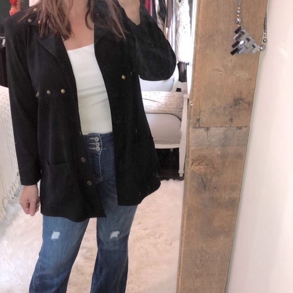 River chase vintage black country western jacket new with tags size 10 - Picture 1 of 13